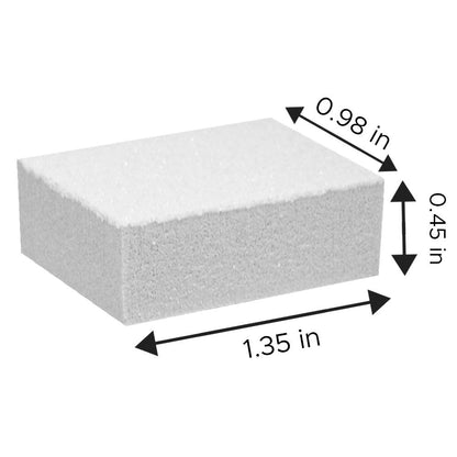 Karlash Nail Mini White Buffer Block — 80/100 Grit, 2-Sided, 130pc Pack (Pack of 2)