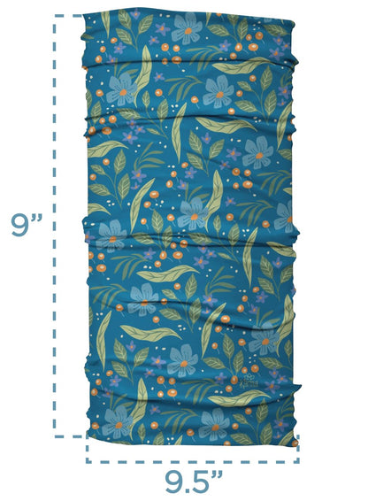 Karma Denim Color Headband for Women – Wide Blue Fabric Headband and Stretchy Hair Scarf