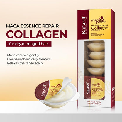 Karseell 8 Pack Collagen Hair Mask – Travel-Size Deep Repair with Argan Oil