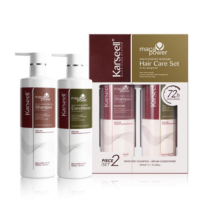Karseell Collagen Hair Treatment Set – Repair & Conditioning Shampoo + Conditioner for Dry Damaged Hair, All Hair Types, 16.9 fl oz Each