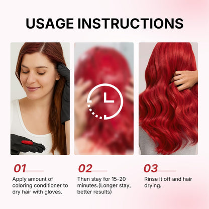 Karseell Color Depositing Conditioner Red Hair Mask – Color Boost & Hydration for Bleached Hair 500ml