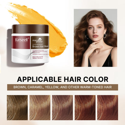Karseell Hair Color Depositing Conditioner – Brown Tone Refresh for Color-Treated & Highlighted Hair | 500mL