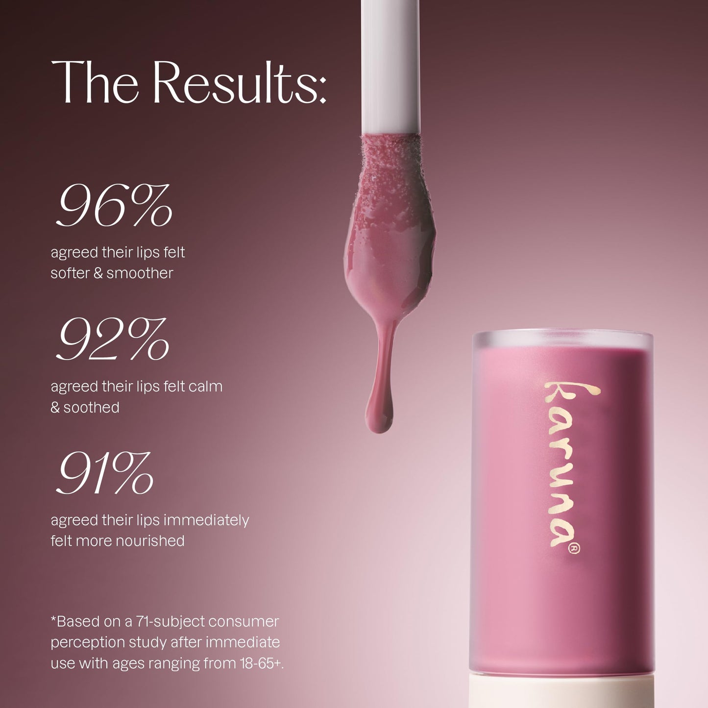 Karuna Skin Dream Tinted Lip Oil – Hydrating Vegan Lip Tint with Peptides & Antioxidants