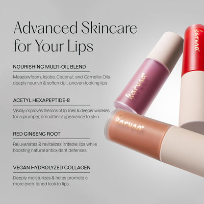 Karuna Skin Dream Tinted Lip Oil – Hydrating Vegan Lip Tint with Peptides & Antioxidants