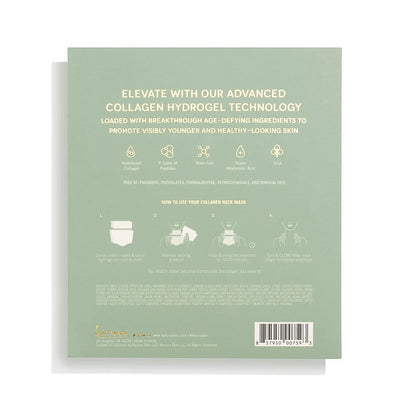 Karuna Collagen Neck & Chest Hydrogel Mask 1-Pack – Firming & Hydrating K-Beauty Mask with Collagen, Peptides & Niacinamide