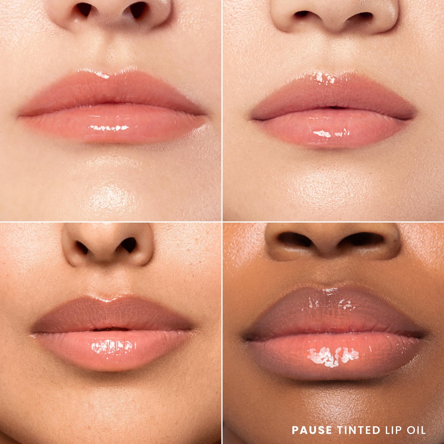 Karuna Skin Tinted Lip Oil – Pause shade | Hydrating Lip Tint with Peptides, Antioxidants & Vegan Formula