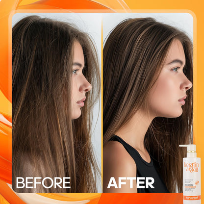 Karvannall Keratin Argan Damage Repair Conditioner – 16.9 oz, Color Protection, Sulfate & Paraben Free