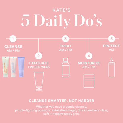 Kate Somerville Pore-fect Skin Edit Travel Kit: ExfoliKate, EradiKate & Goat Milk Cleanser