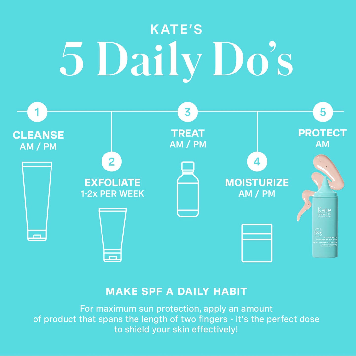 Kate Somerville HydraKate Illuminating Sunscreen Drops SPF 50+ | Mineral Tint & Hydration
