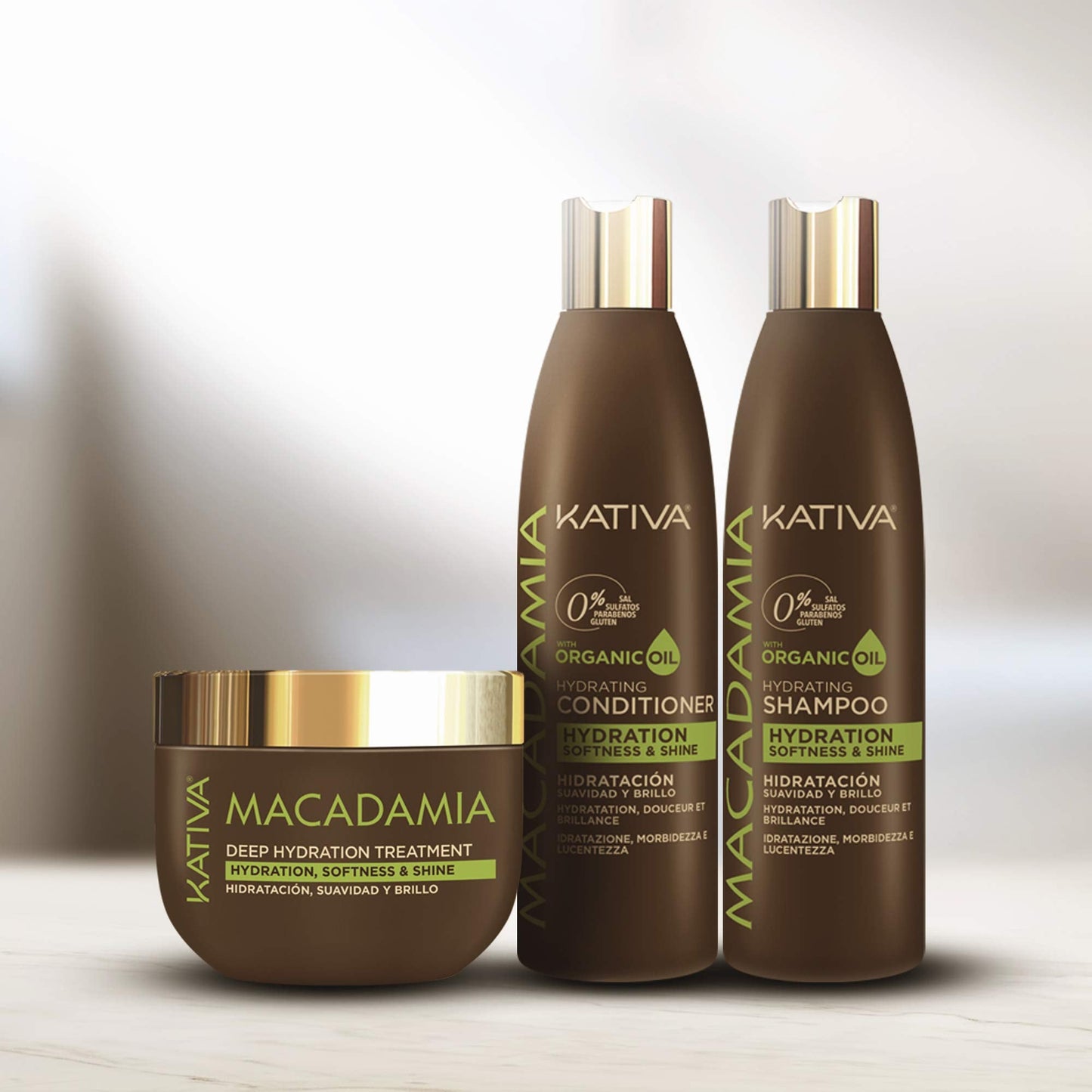 KATIVA Macadamia Hydrating Conditioner | Moisturizes & Strengthens Dry Hair