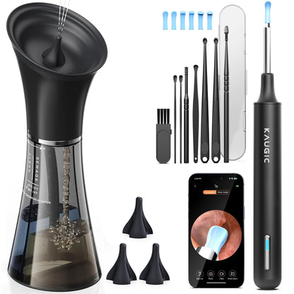KAUGIC Ear Wax Removal Kit with Camera – Safe, Visual Ear Cleaning
