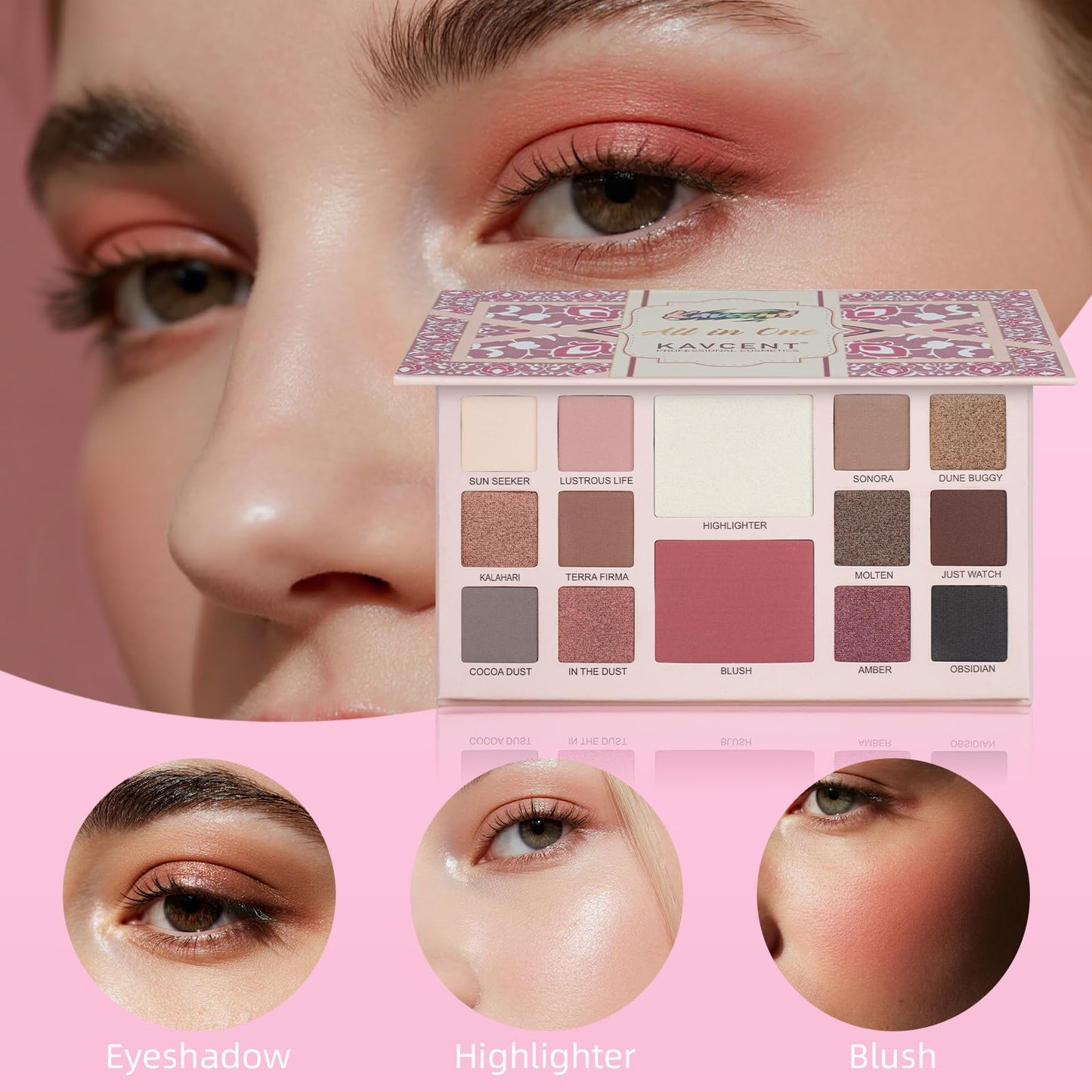 KAVCENT All-in-One Teens Makeup Set | Gift-Ready Kit for Women & Teens 13-15
