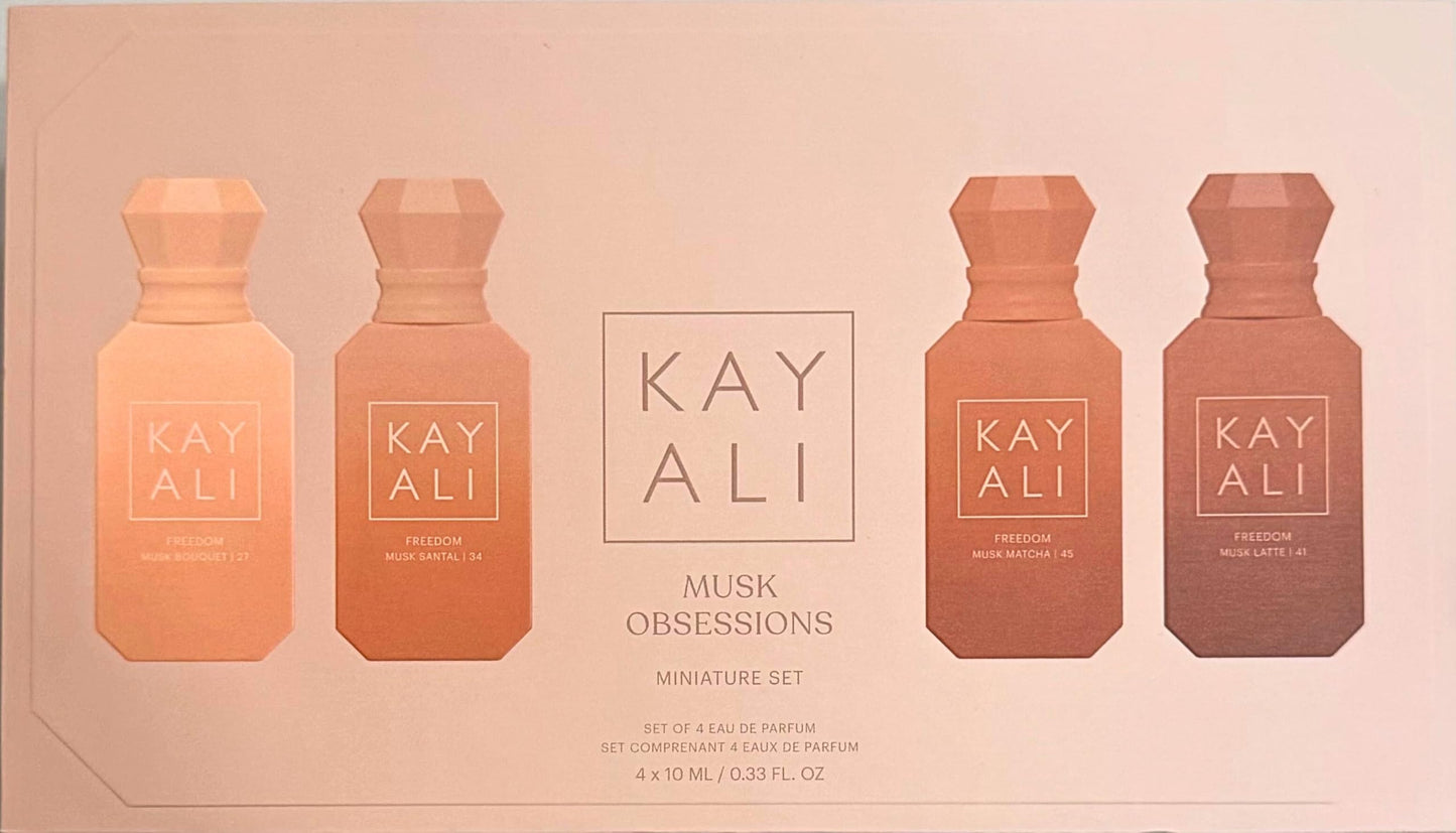 KAYALI Musk Obsessions Miniature EDP Set — 4x10ml Travel Sprays