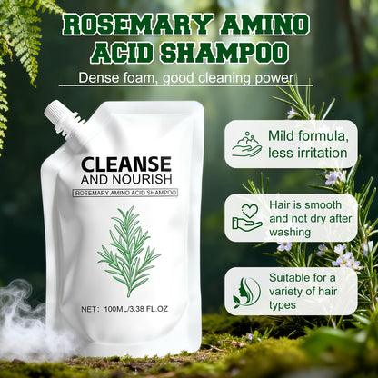 KEBEGE Rosemary Amino Acid Shampoo – Strengthen Roots for Thinning Hair (2 Pack)
