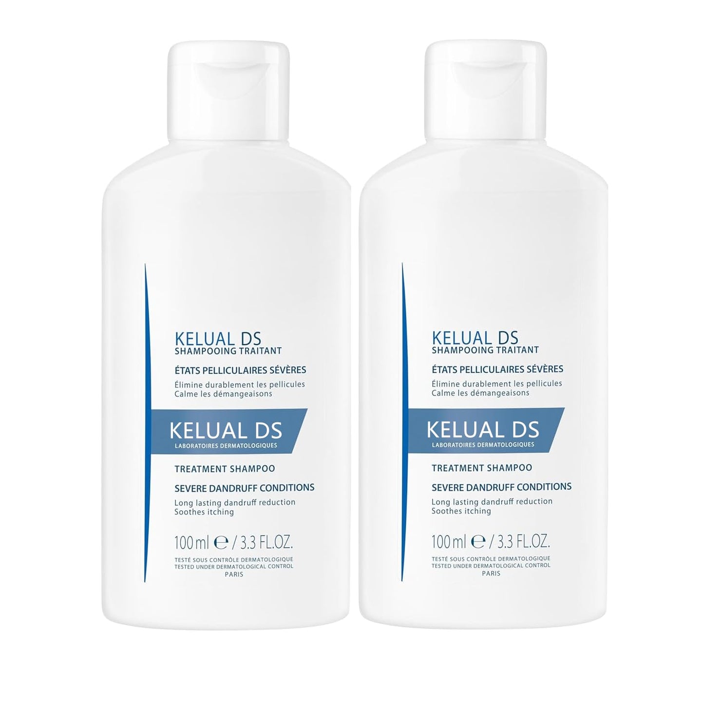 KELUAL DS Anti-Dandruff Shampoo | Long-Lasting Relief, 3.3 Fl Oz (100 ml) | 1 Pack