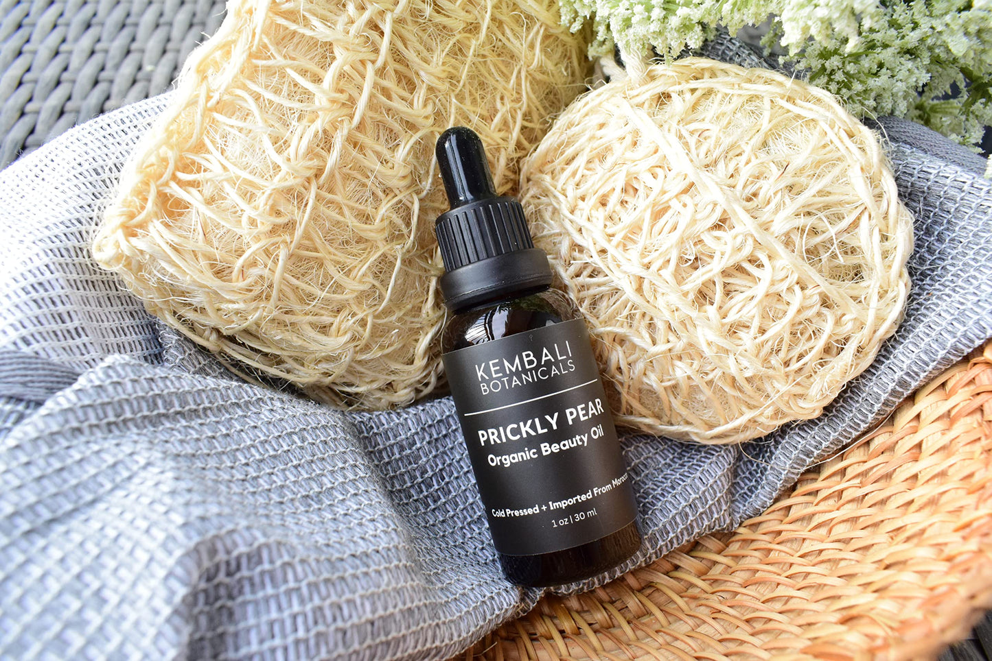 KEMBALI BOTANICALS Prickly Pear Seed Oil – Organic, 100% Pure, Cold-Pressed from Morocco