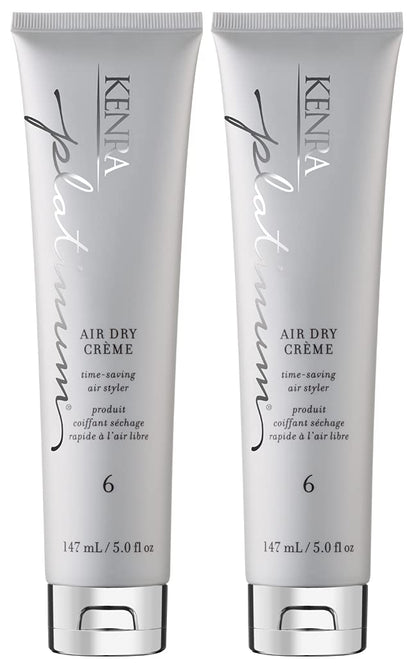 Kenra Platinum Air Dry Crème 6 | Time-Saving Air Styler – 2-Pack (5 fl oz)