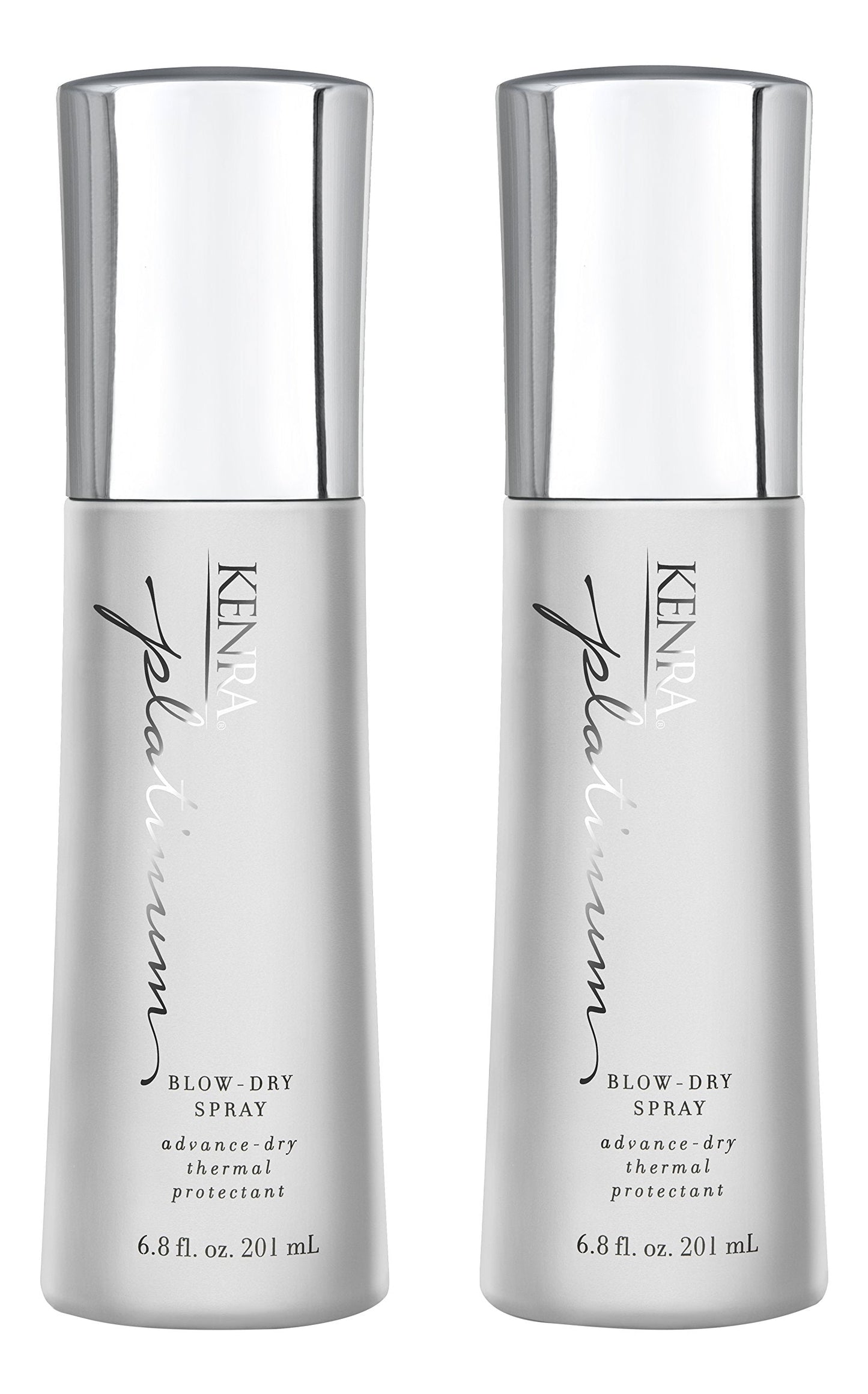 Kenra Platinum Blow-Dry Spray – Fast Dry, Heat Protection & Frizz Control | 2-Pack 6.8 oz