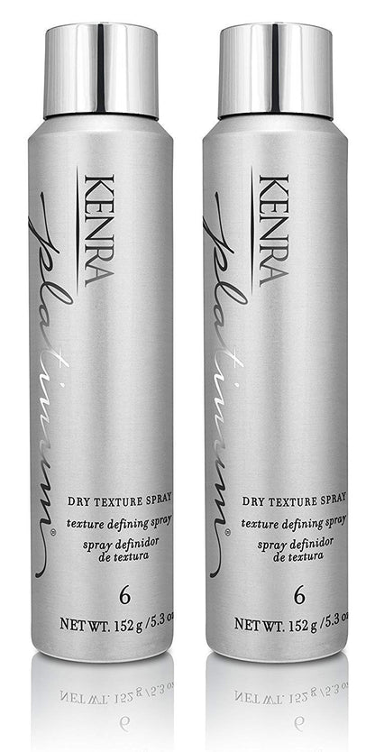Kenra Platinum Dry Texture Spray 6 – Texture Defining Styler for All Hair Types | 2-Pack (5.3 oz each)