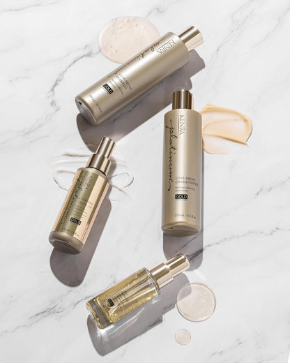 Kenra Platinum Luxe Shine Oil – Gold-Enriched Nourishing Elixir for Shine, Manageability, and Thermal Protection (2 x 1.5 oz)
