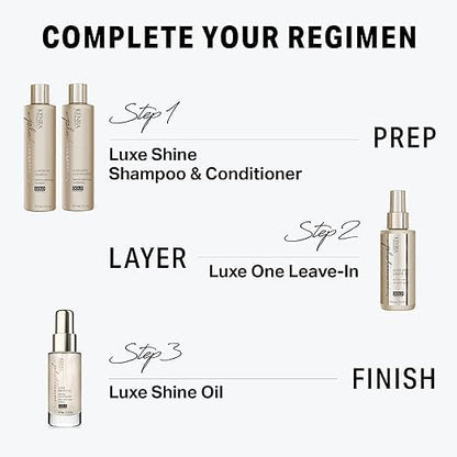 Kenra Platinum Luxe Shine Oil – Gold-Enriched Nourishing Elixir for Shine, Manageability, and Thermal Protection (2 x 1.5 oz)