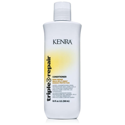 Kenra Triple Repair Shampoo & Conditioner Set – Bond Repair, Split Ends, Sulfate-Free | 10.1 fl oz