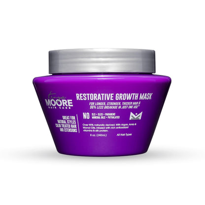 Kenya Moore Restorative Growth Mask for Dry, Damaged Hair – 7.0 fl oz