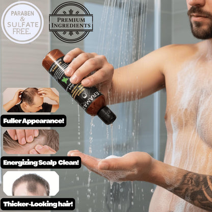 KERAMAXX Biotin + Honey Thickening Shampoo for Men – Sulfate & Paraben Free