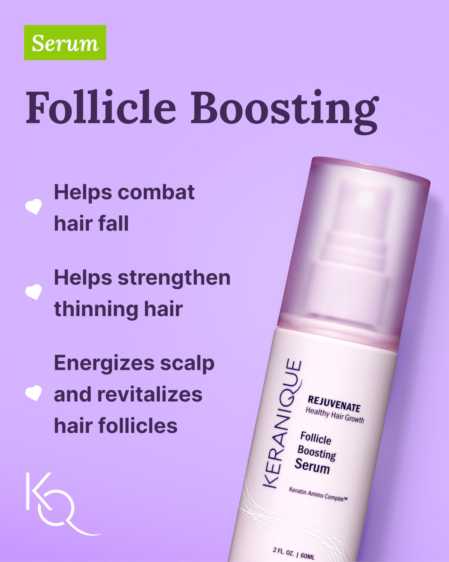 Keranique Damage Control Set for Thinning Hair – Shampoo, Conditioner, Serum & Lift Spray