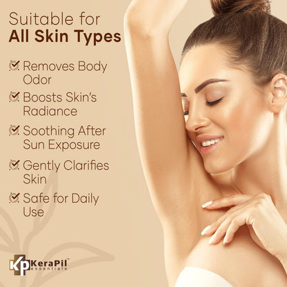KERAPIL Exfoliating Body Wash with Salicylic Acid – Gentle, Dual-Action Exfoliation