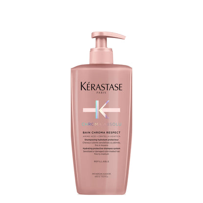 Kerastase Chroma Absolute Chroma Respect Shampoo – Hydration + Color Care for Fine to Medium Hair (16.9 fl oz)