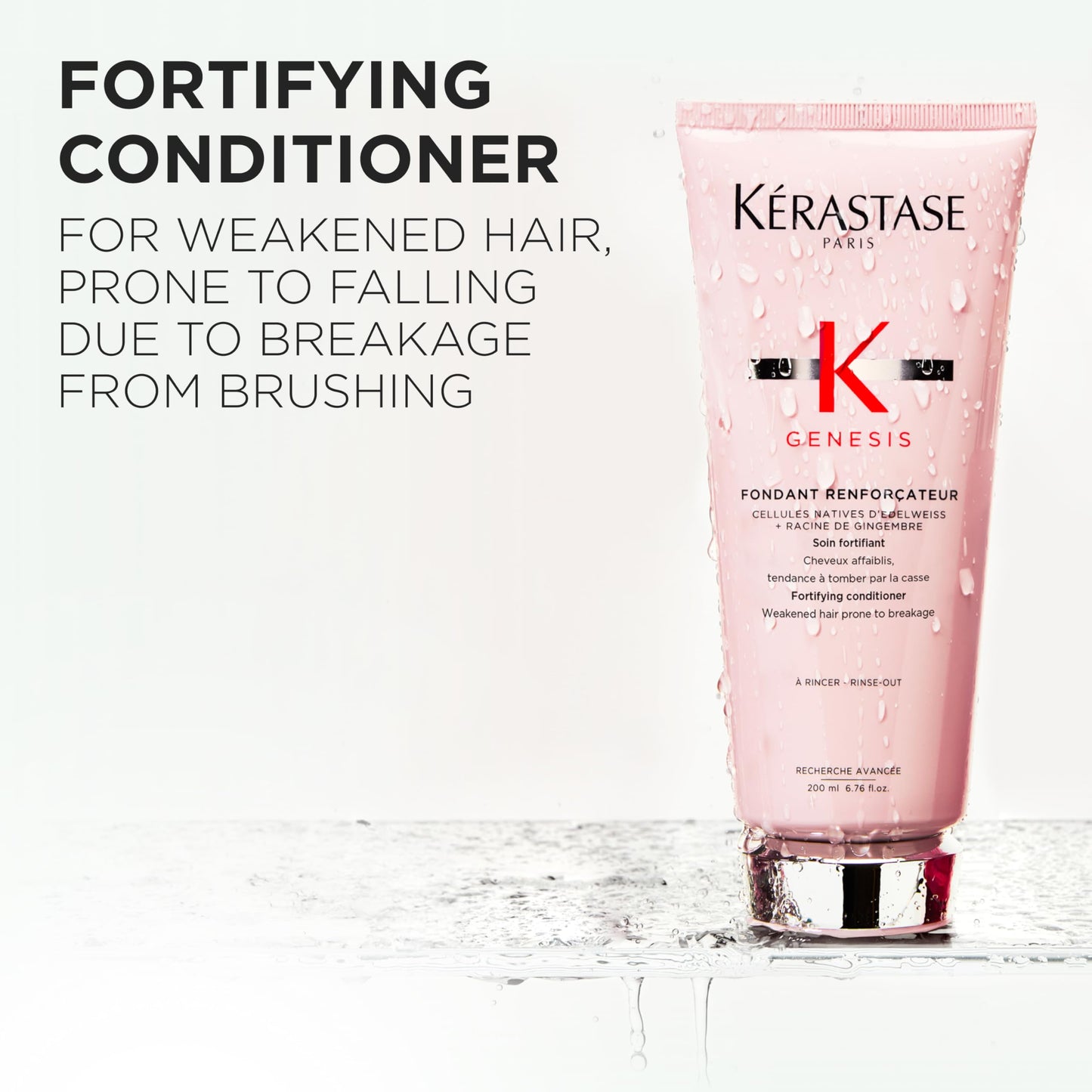 Kerastase Genesis Strengthening Fondant Renforcateur Conditioner – For Weak or Damaged Hair (2.5 Fl Oz)