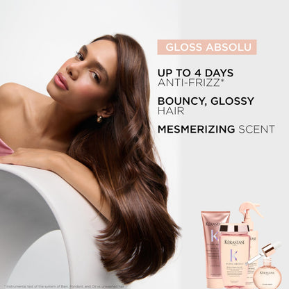 Kerastase Gloss Absolu Anti-Frizz Glaze Milk – Detangles, Hydrates & Smooths Long Hair (1.52 oz)