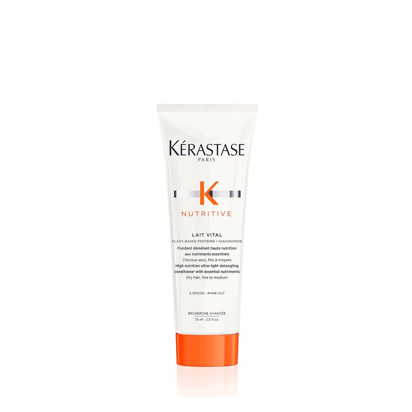 Kerastase Nutritive Lait Vital Hydrating Conditioner | For Fine to Medium Dry Hair | Travel Size 2.5 Fl Oz