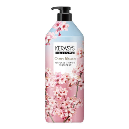 Kerasys CHERRY BLOSSOM Perfumed Shampoo 1L | Gentle Cleansing & Lasting Fragrance
