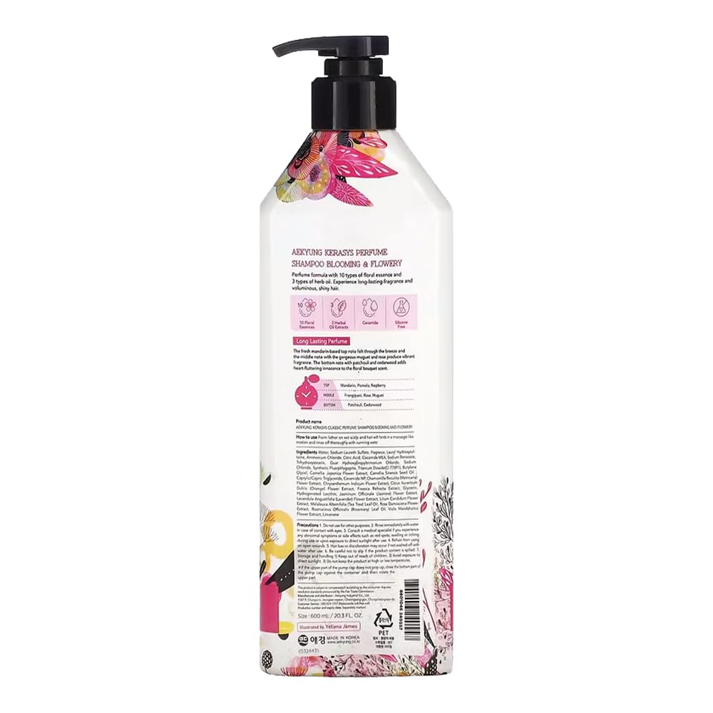 Kerasys Perfume Blooming Flowery Shampoo 600 ml - 2-Pack