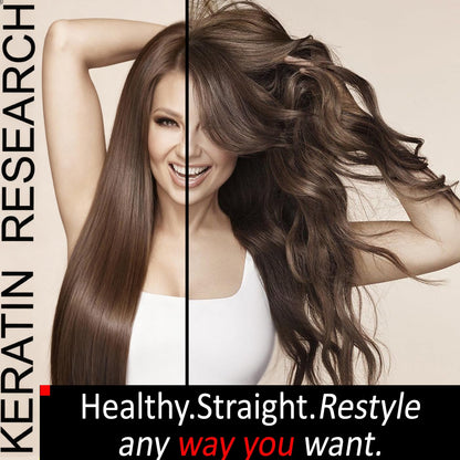 KERATIN RESEARCH Brazilian Keratin Treatment STRONG FORMULA — Paraben-Free, Formaldehyde-Free, Long-Lasting 4-6 Months