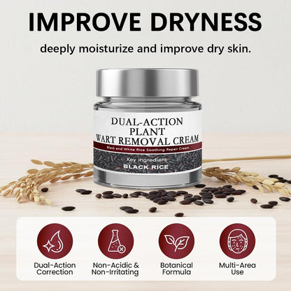 KeraErase Dual-Action Renewal Cream (2-Pack) – Black & White Rice Soothing Repair for All Skin Types