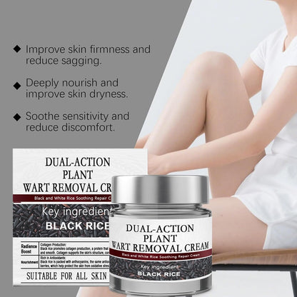 KeraErase Dual-Action Renewal Cream (2-Pack) – Black & White Rice Soothing Repair for All Skin Types