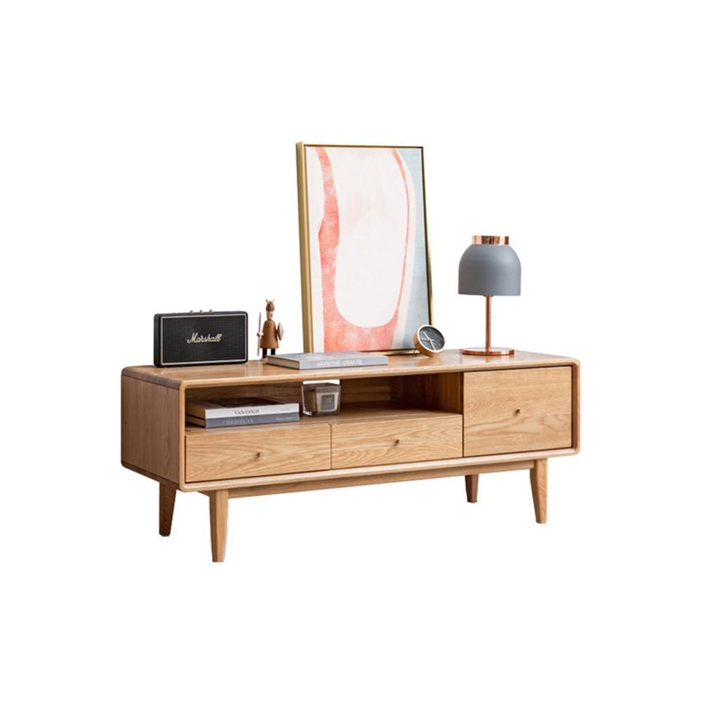 Kerry TV Stand, Light Oak