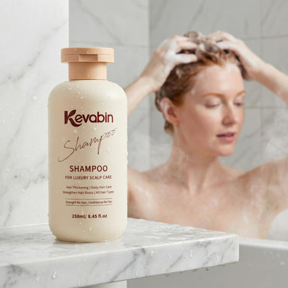 Kevabin Hair Growth Shampoo for Thinning Hair – Biotin, Caffeine & Ginger for Stronger Roots