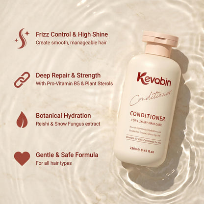 Kevabin Rosemary Shampoo & Conditioner for Thinning Hair – Biotin & Ganoderma