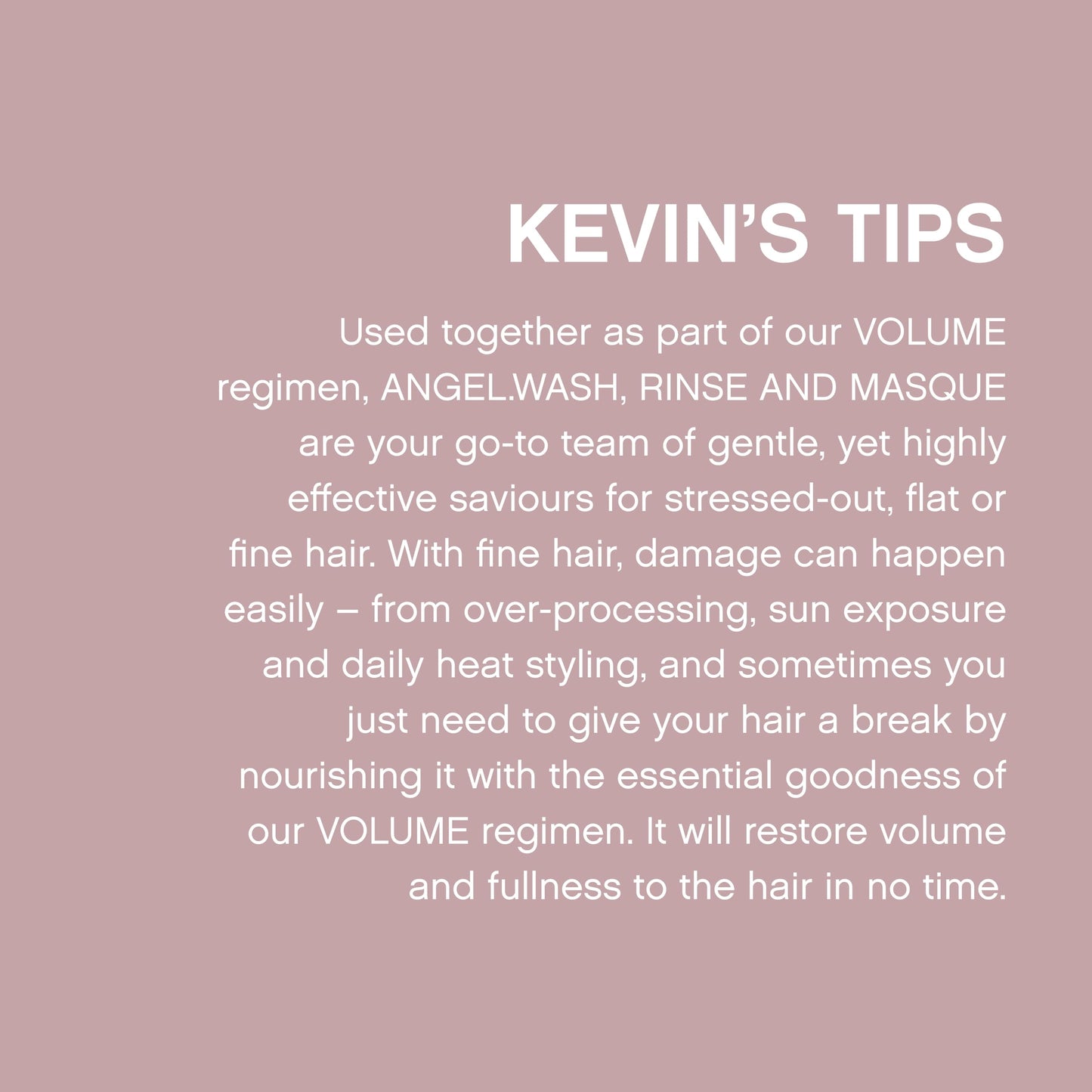 KEVIN.MURPHY ANGEL.RINSE - Hair Repair Conditioner for Fine Colour-Treated Hair (Sulphate-Free, Pack of 2)