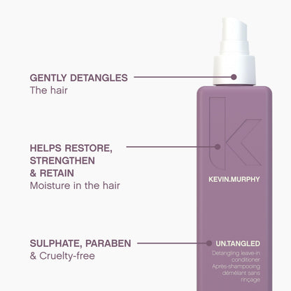 KEVIN.MURPHY UN.TANGLED Hair Detangler Leave-In Spray for All Hair Types – 150 mL (Pack of 2)