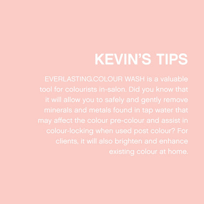 KEVIN.MURPHY EVERLASTING.COLOUR WASH | Colour Protect Shampoo, pH-Balanced, Sulphate-Free (Pack of 2, 250 mL/8.4 oz)