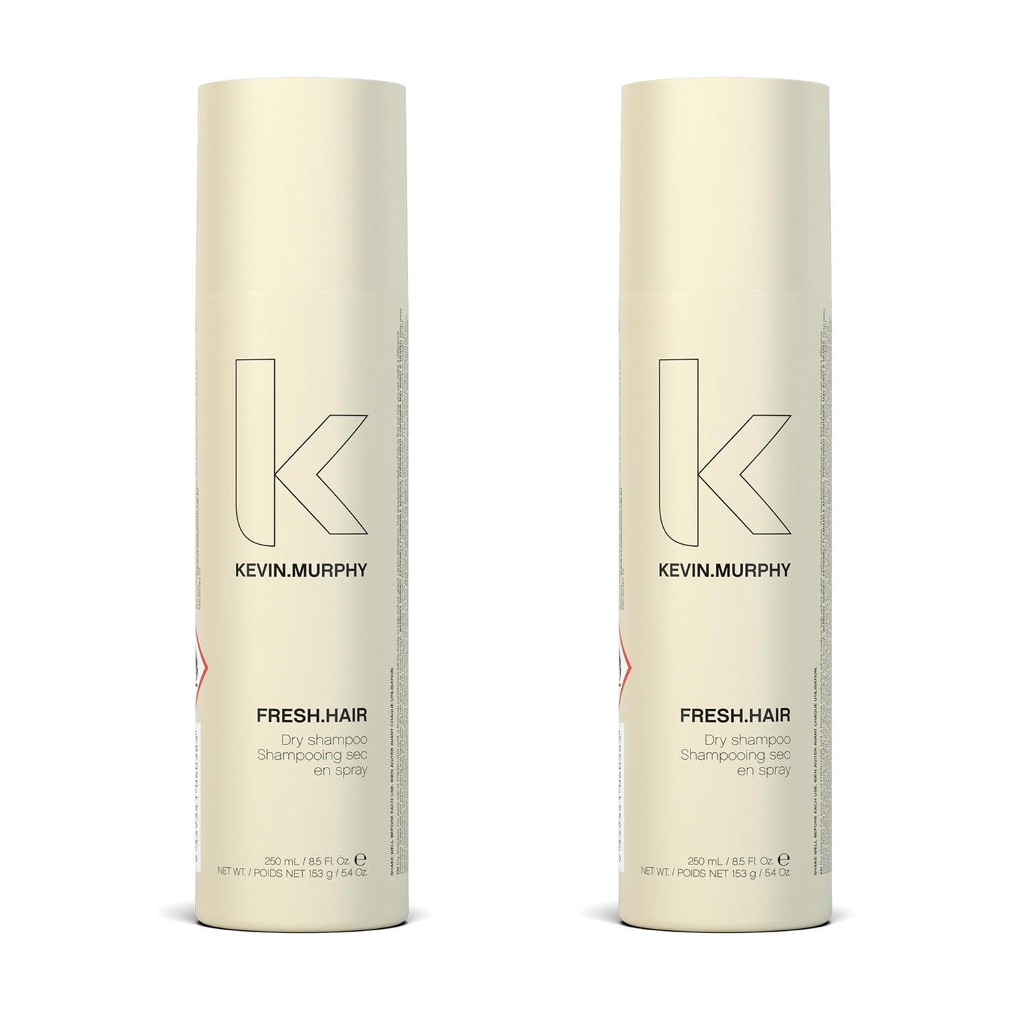 KEVIN.MURPHY Fresh.Hair Dry Shampoo Spray – All Hair Types, Sulfate-Free, 250 mL (Pack of 2)