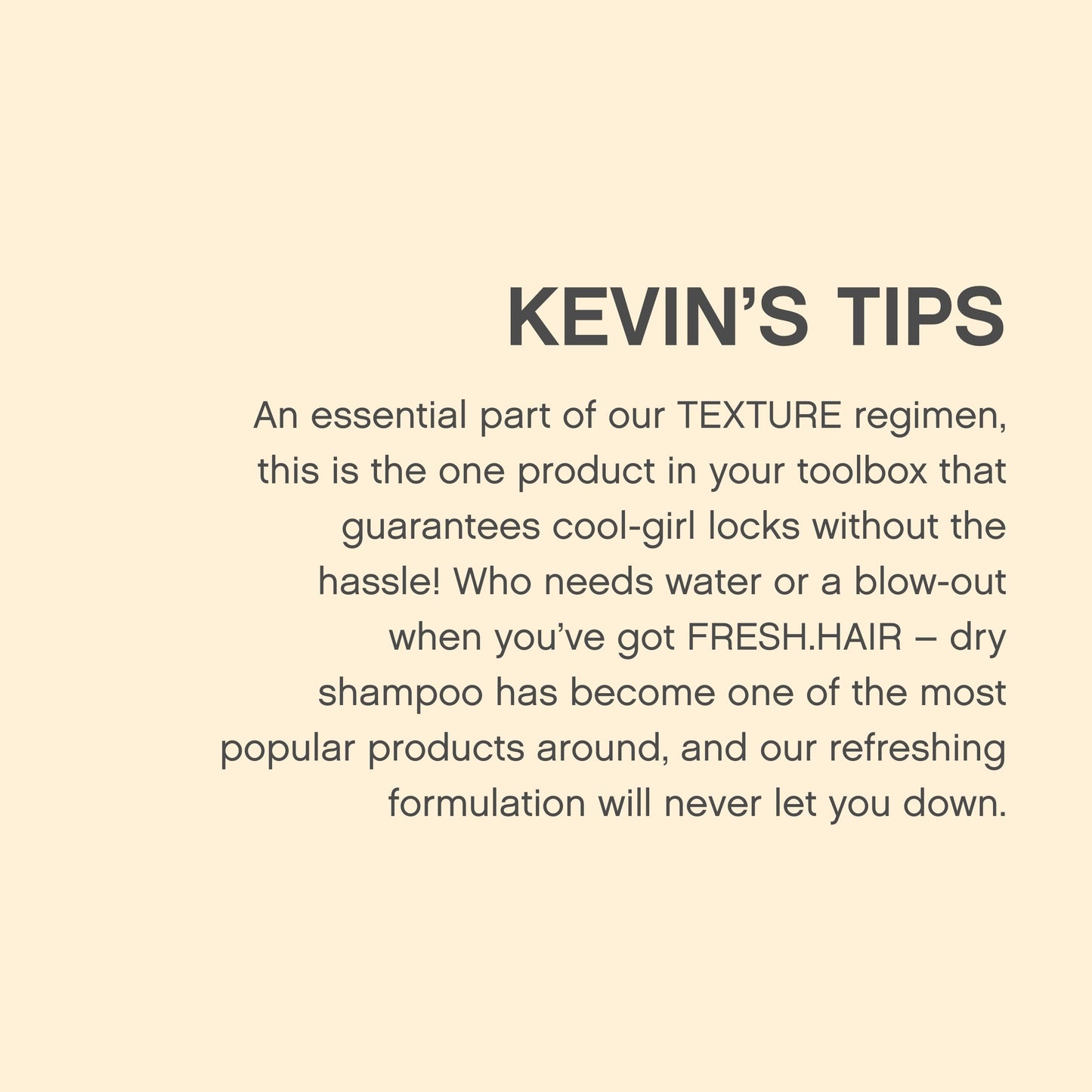 KEVIN.MURPHY Fresh.Hair Dry Shampoo Spray – All Hair Types, Sulfate-Free, 250 mL (Pack of 2)