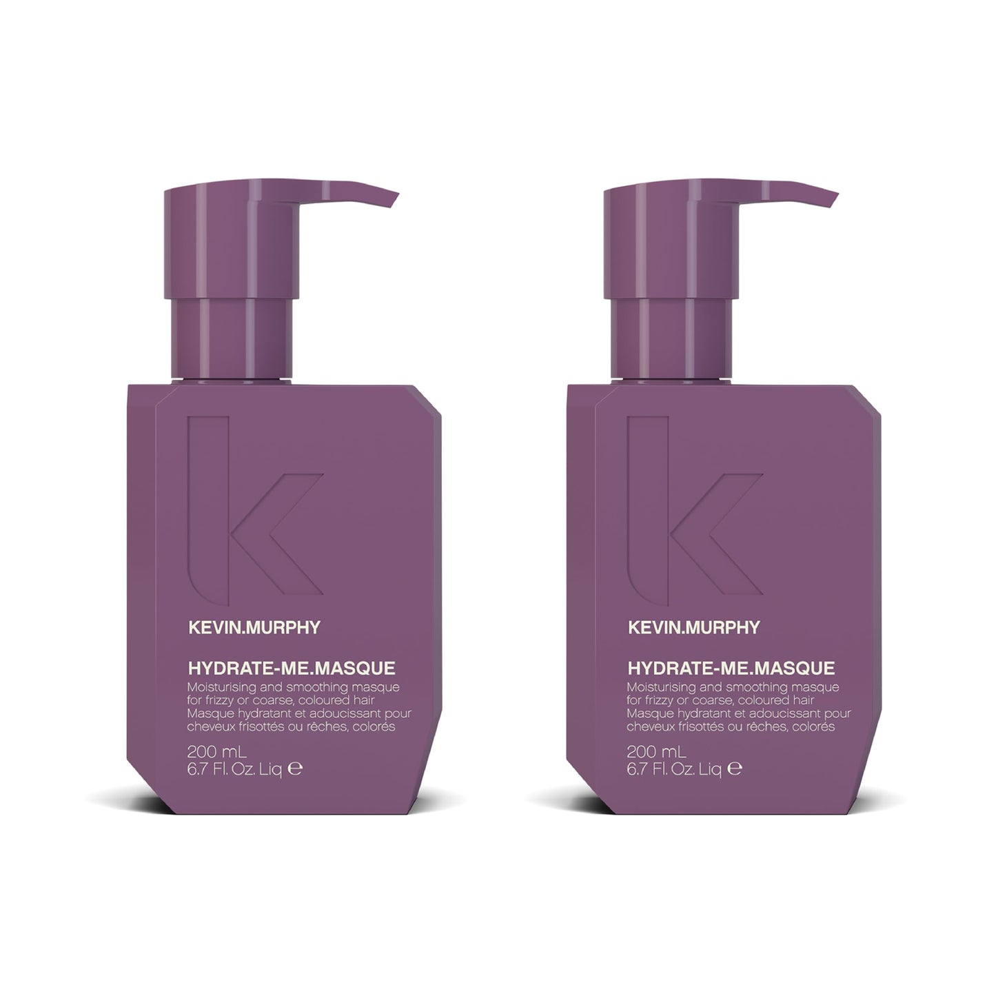 KEVIN.MURPHY HYDRATE-ME.MASQUE – Deep Hydration Mask for Damaged Hair | Baobab Seed Oil & Rose Hip | Sulfate Free | Pack of 2