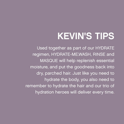 KEVIN.MURPHY HYDRATE-ME.WASH – Hydrating Shampoo for Natural & Coloured Hair (Pack of 2)