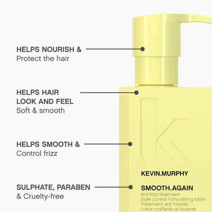 Kevin.MURPHY Smooth.Again – Smoothing Leave-In for Thick, Coarse Hair (Anti-Frizz) – 2 x 200ml